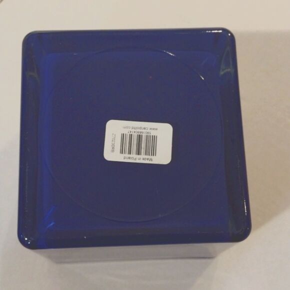 Cobalt Blue Glass Square Vase Heavy Duty Glass - Picture 3 of 6
